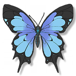 Icon for Blue Feather Butterfly
